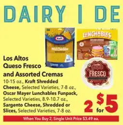 Vallarta Supermarkets Los Altos Queso Fresco and Assorted Cremas offer
