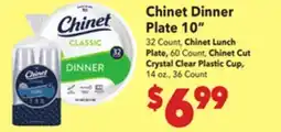Vallarta Supermarkets Chinet Dinner Plate 10 offer