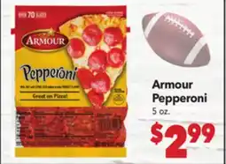 Vallarta Supermarkets Armour Pepperoni offer