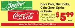 Vallarta Supermarkets Coca Cola, Diet Coke, Coke Zero, Sprite or Fanta offer