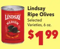 Vallarta Supermarkets Lindsay Ripe Olives offer