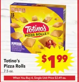 Vallarta Supermarkets Totino's Pizza Rolls offer