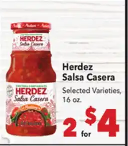 Vallarta Supermarkets Herdez Salsa Casera offer