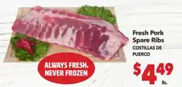 Vallarta Supermarkets Fresh Pork Spare Ribs / COSTILLAS DE PUERCO offer