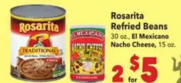 Vallarta Supermarkets Rosarita Refried Beans offer