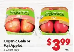 Vallarta Supermarkets Organic Gala or Fuji Apples offer