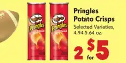 Vallarta Supermarkets Pringles Potato Crisps offer