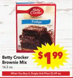 Vallarta Supermarkets Betty Crocker Brownie Mix offer