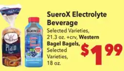 Vallarta Supermarkets SueroX Electrolyte Beverage offer