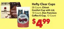 Vallarta Supermarkets Hefty Clear Cups offer