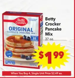 Vallarta Supermarkets Betty Crocker Pancake Mix offer