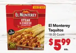 Vallarta Supermarkets El Monterey Taquitos offer