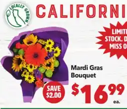 Vallarta Supermarkets Mardi Gras Bouquet offer