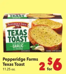 Vallarta Supermarkets Pepperidge Farms Texas Toast offer