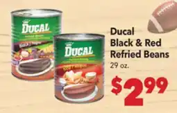 Vallarta Supermarkets Ducal Black & Red Refried Beans offer
