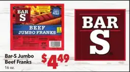 Vallarta Supermarkets Bar-S Jumbo Beef Franks offer