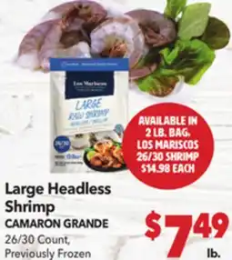 Vallarta Supermarkets Large Headless Shrimp / CAMARON GRANDE offer