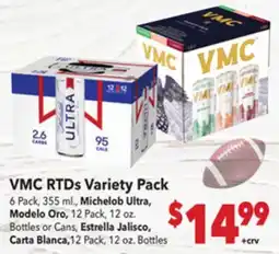 Vallarta Supermarkets VMC RTDs Variety Pack offer