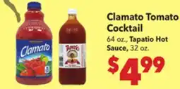 Vallarta Supermarkets Clamato Tomato Cocktail offer