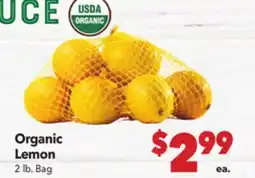 Vallarta Supermarkets Organic Lemon offer