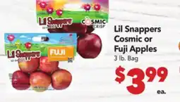 Vallarta Supermarkets Lil Snappers Cosmic or Fuji Apples offer