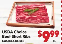 Vallarta Supermarkets USDA Choice Beef Short Ribs / COSTILLA DE RES offer