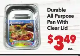 Vallarta Supermarkets Durable All Purpose Pan With Clear Lid offer