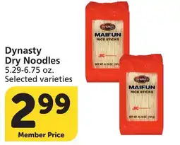 Albertsons Dynasty Dry Noodles offer
