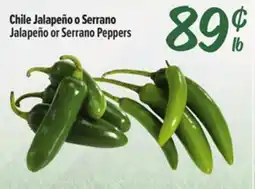 El Super Fresh Jalapeño or Serrano Peppers offer
