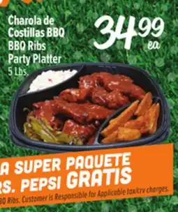 El Super Fresh BBQ Ribs Party Platter offer