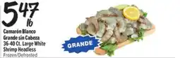 El Super Fresh 36-40Ct. Large White Shrimp Headless offer
