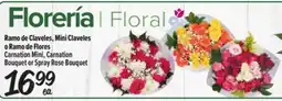 El Super Fresh Carnation Mini, Carnation Bouquet or Spray Rose Bouquet offer