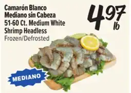 El Super Fresh 51-60 Ct. Medium White Shrimp Headless offer