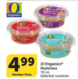 Albertsons O Organics Hummus offer