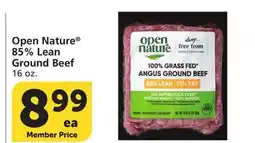 Albertsons Open Nature 85% Lean Ground Beef offer