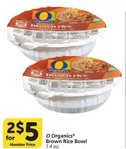 Albertsons O Organics Brown Rice Bowl offer
