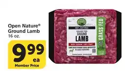 Albertsons Open Nature Ground Lamb offer