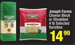 Super King Markets Joseph Farms Cheese Block or Shredded offer