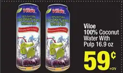 Super King Markets Viloe 100% Coconut Water With Pulp offer
