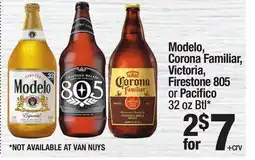 Super King Markets Modelo, Corona Familiar, Victoria, Firestone 805 or Pacifico offer