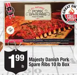 Super King Markets Majesty Danish Pork Spare Ribs offer