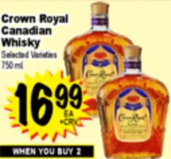 Superior Grocers Crown Royal Canadian Whisky offer