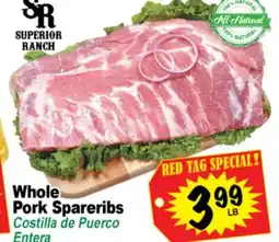 Superior Grocers Whole Pork Spareribs offer