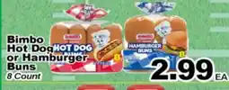 Superior Grocers Bimbo Hot Dog or Hamburger Buns offer