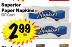 Superior Grocers Superior Paper Napkins offer