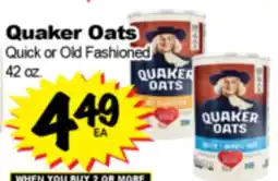 Superior Grocers Quaker Oats offer