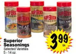 Superior Grocers Superior Seasonings offer