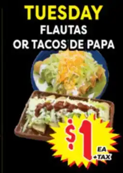 Superior Grocers FLAUTAS OR TACOS DE PAPA offer