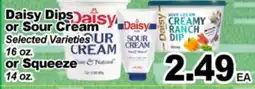 Superior Grocers Daisy Dips or Sour Cream 16 oz. or Squeeze offer