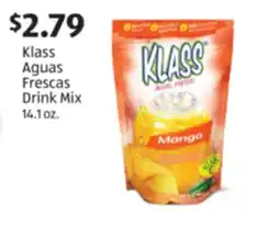 Aldi Klass Aguas Frescas Drink Mix offer